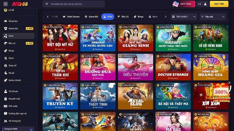 Slots theo mùa giải đổi gió liên tục